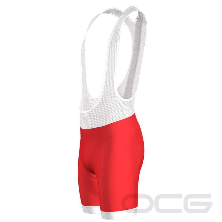 Men's Christmas Red Pro-Band Cycling Bibs