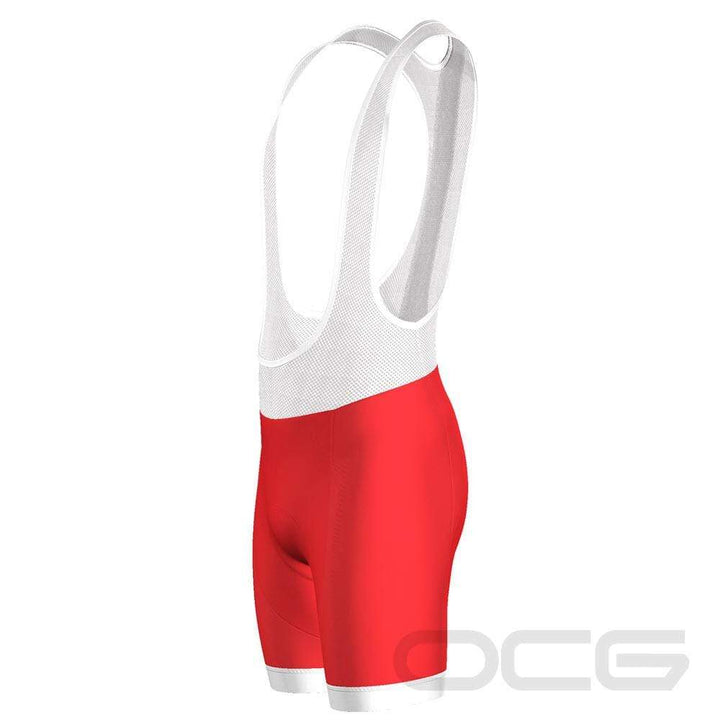 Men's Christmas Red Pro-Band Cycling Bibs