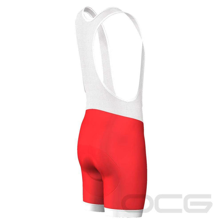 Men's Christmas Red Pro-Band Cycling Bibs