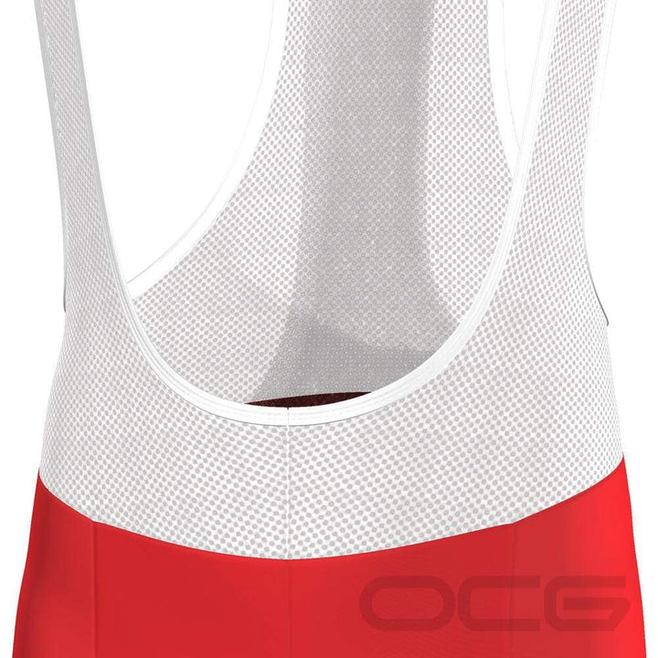 Men's Christmas Red Pro-Band Cycling Bibs