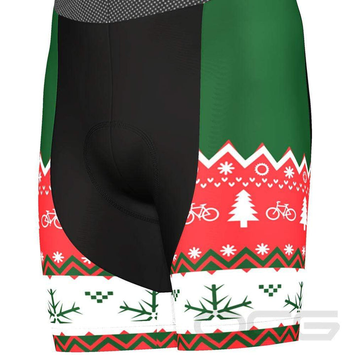 Men's Christmas Sweater Pro-Band Cycling Bibs