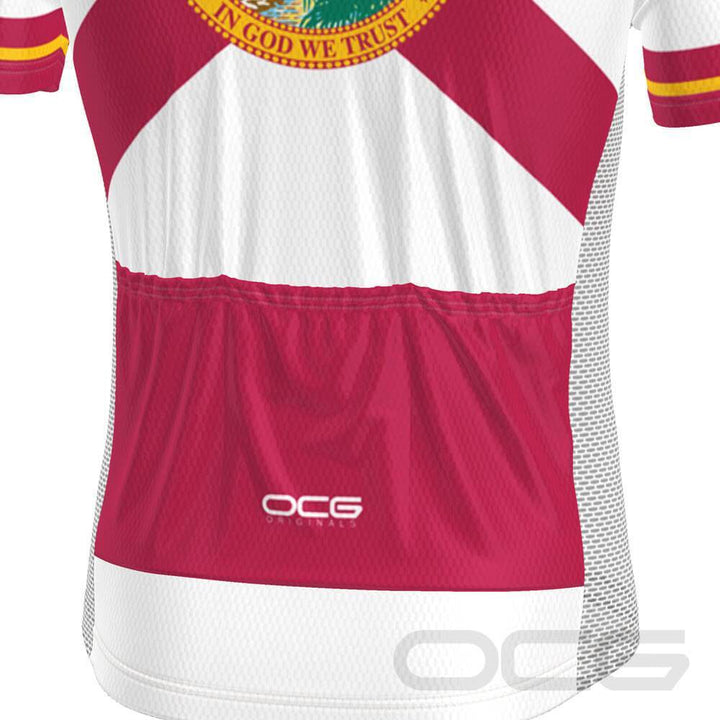 Men's Florida State Flag Short Sleeve Cycling Jersey