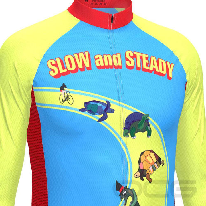 Men's Slow and Steady Long Sleeve Cycling Jersey