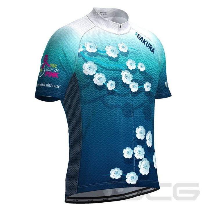 Men's Team Sakura Short Sleeve Cycling Jersey