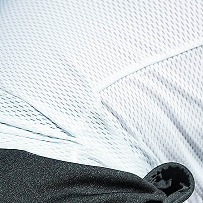 Men's White Mesh Sleeveless Cycling Base Layer