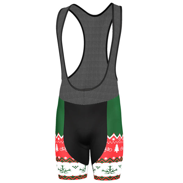 Men's Christmas Sweater Pro-Band Cycling Bibs