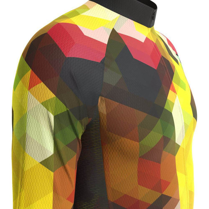Men's Mosaic Long Sleeve Cycling Jersey-OCG Originals-Online Cycling Gear Australia