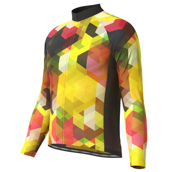 Men's Mosaic Long Sleeve Cycling Jersey-OCG Originals-Online Cycling Gear Australia