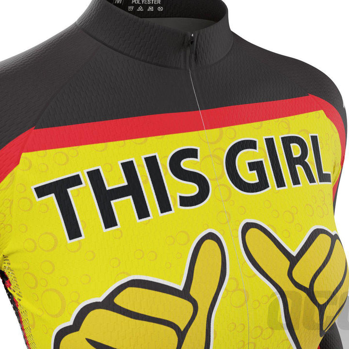 Women's This Girl Needs a Beer Long Sleeve Cycling Jersey