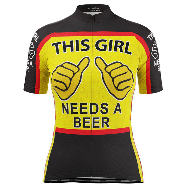 This Girl Needs a Beer Women's Cycling Jersey