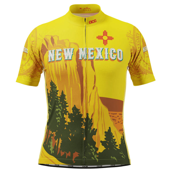 Men's New Mexico US State Icon Short Sleeve Cycling Jersey