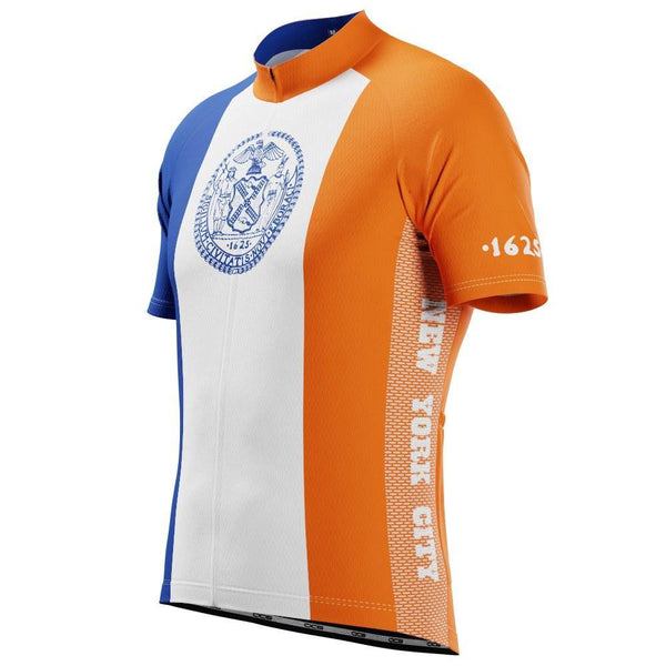 Men's New York City Flag Short Sleeve Cycling Jersey