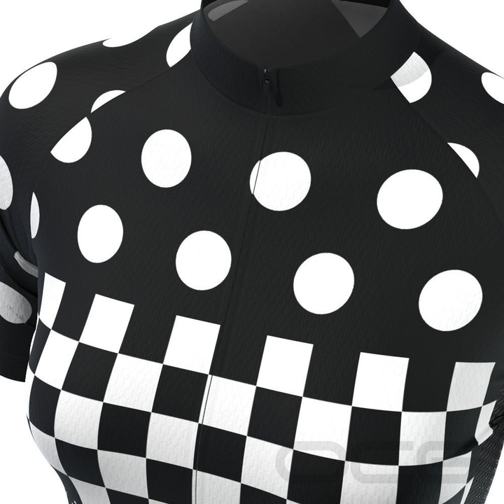 Women's "Nina" Polka Dot Pro-Band Short Sleeve Cycling Kit