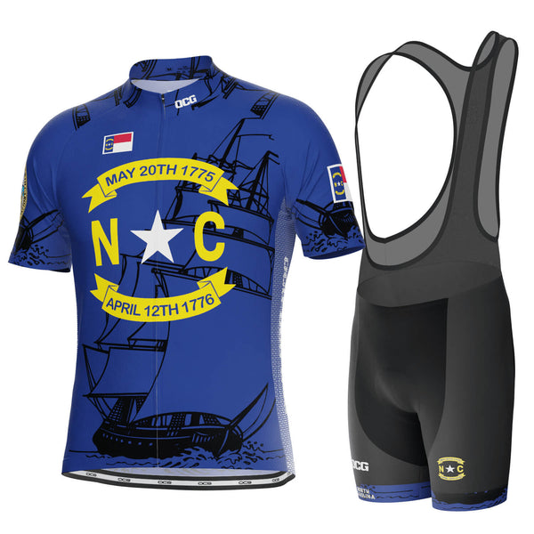 Men's North Carolina US State Icon 2 Piece Cycling Kit