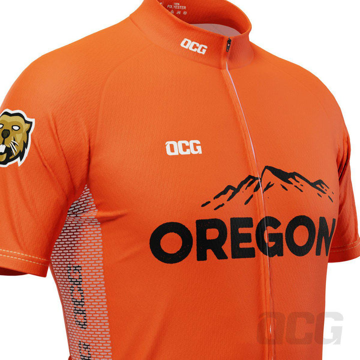 Men's Oregon State Short Sleeve Cycling Jersey