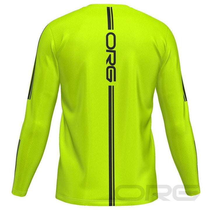 ORG Neon Men's Long Sleeve Performance Running Shirt