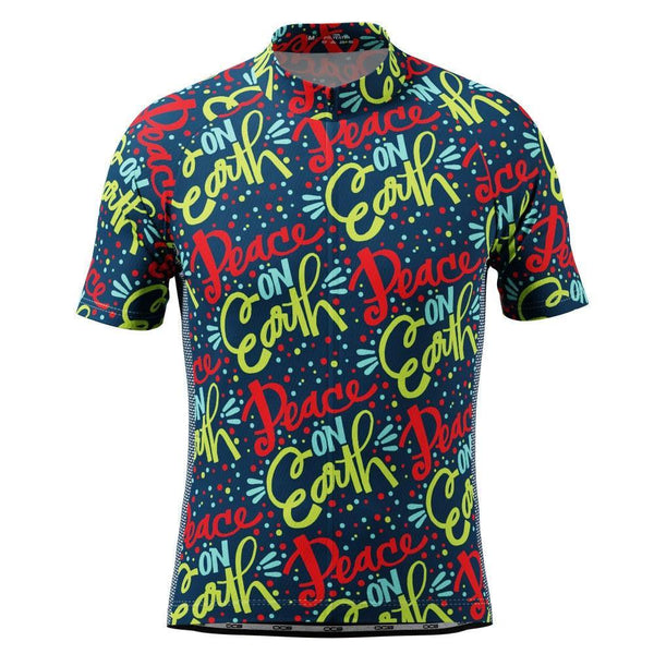 Men's Peace on Earth Short Sleeve Cycling Jersey