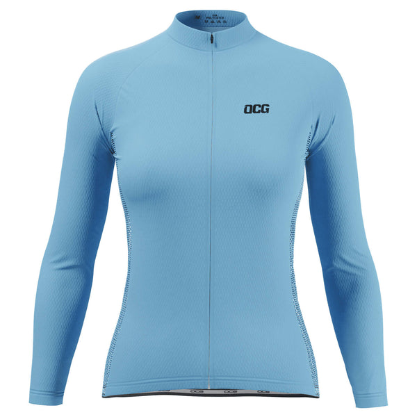 Women's OCG Basic Colors Long Sleeve Cycling Jersey