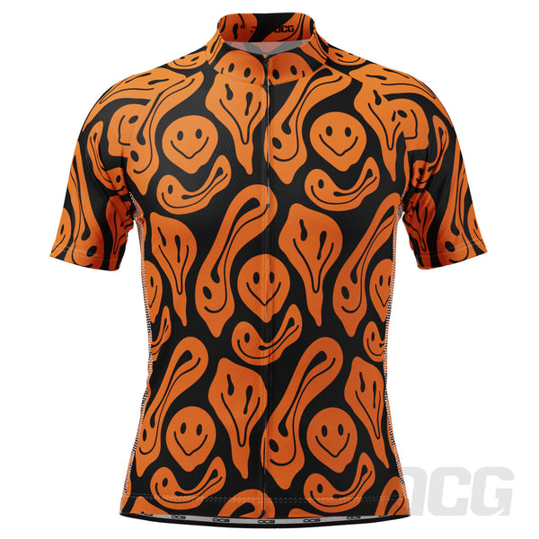 Men's Psychedelic Ghosts Short Sleeve Cycling Jersey