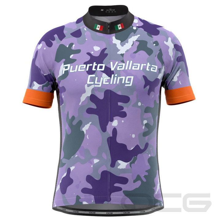 Men's Puerto Vallarta Camo Short Sleeve Cycling Jersey