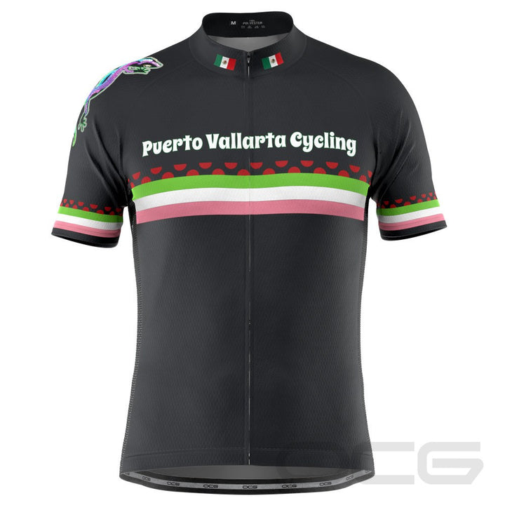 Men's Puerto Vallarta Polka Dot Short Sleeve Cycling Jersey