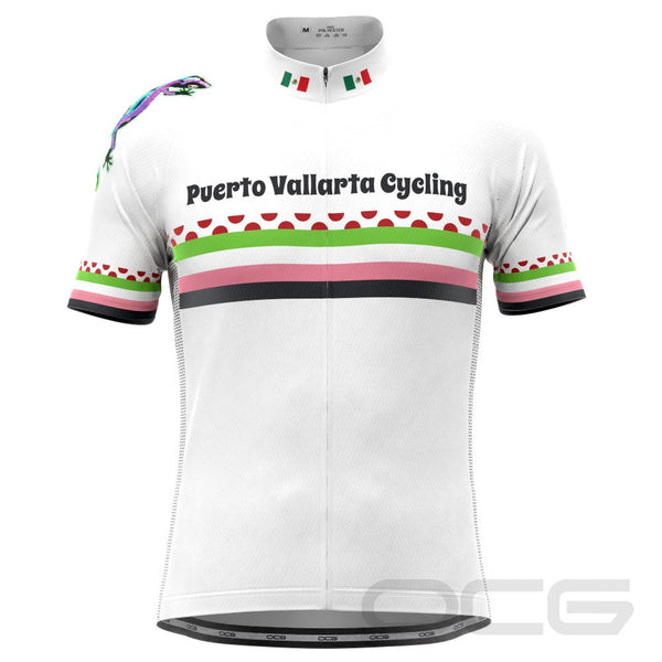 Men's Puerto Vallarta Polka Dot Short Sleeve Cycling Jersey