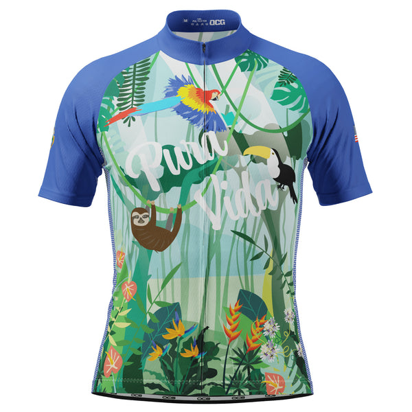 Men's Pura Vida Short Sleeve Cycling Jersey