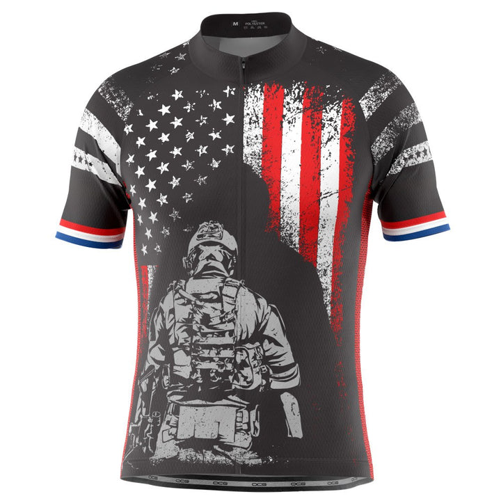 Men's Military Service Sacrifice Short Sleeve Cycling Jersey