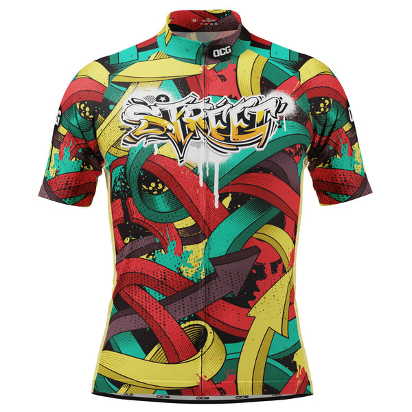 Men's Street Graffiti Short Sleeve Cycling Jersey