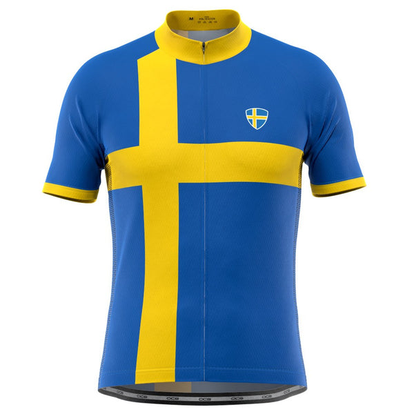 Men's Sweden Swedish Flag National Cycling Jersey