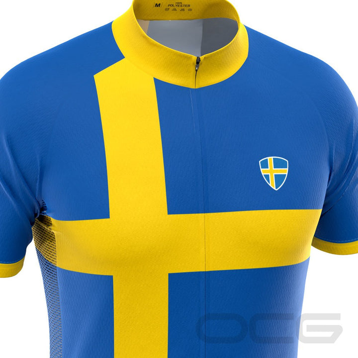 Men's Sweden Swedish Flag National Cycling Jersey