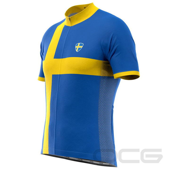 Men's Sweden Swedish Flag National Cycling Jersey