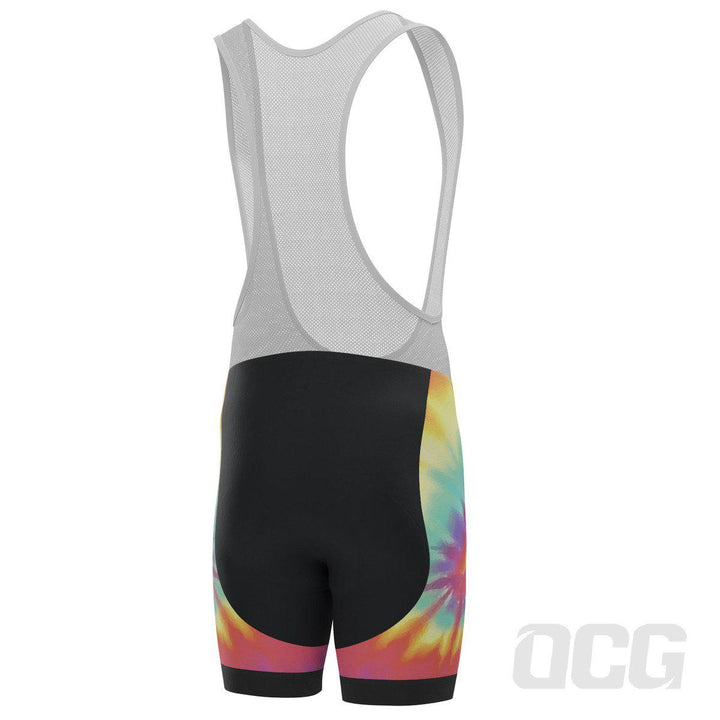 Men's Tie Dye Gel Padded Pro-Band Cycling Bib