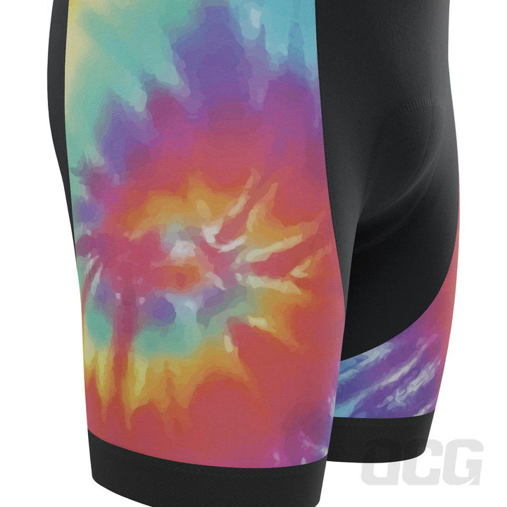 Men's Tie Dye Gel Padded Pro-Band Cycling Bib