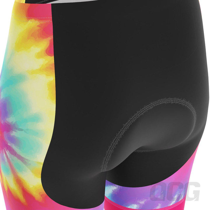 Women's Tie Dye Gel Padded Cycling Shorts