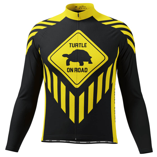 Men's Turtle on Road Long Sleeve Cycling Jersey