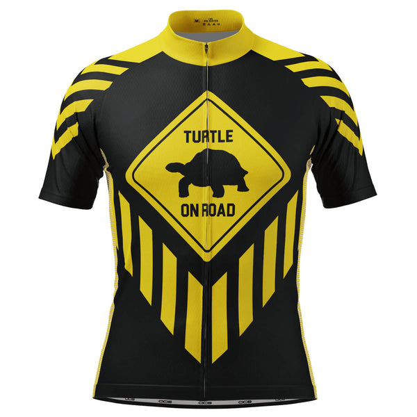 Men's Turtle on Road Short Sleeve Cycling Jersey