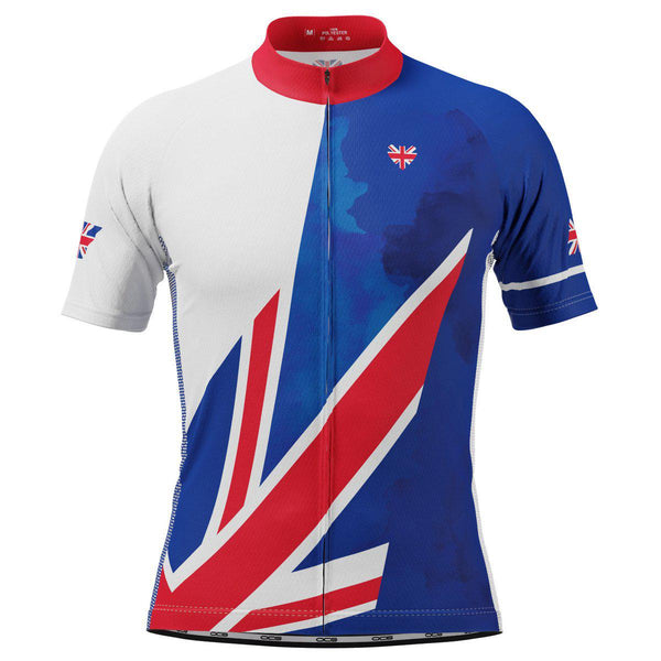 Men's UK Badge Union Jack Short Sleeve Cycling Jersey