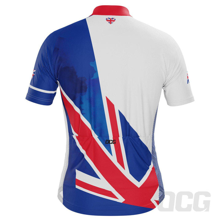 Men's UK Badge Union Jack Short Sleeve Cycling Jersey