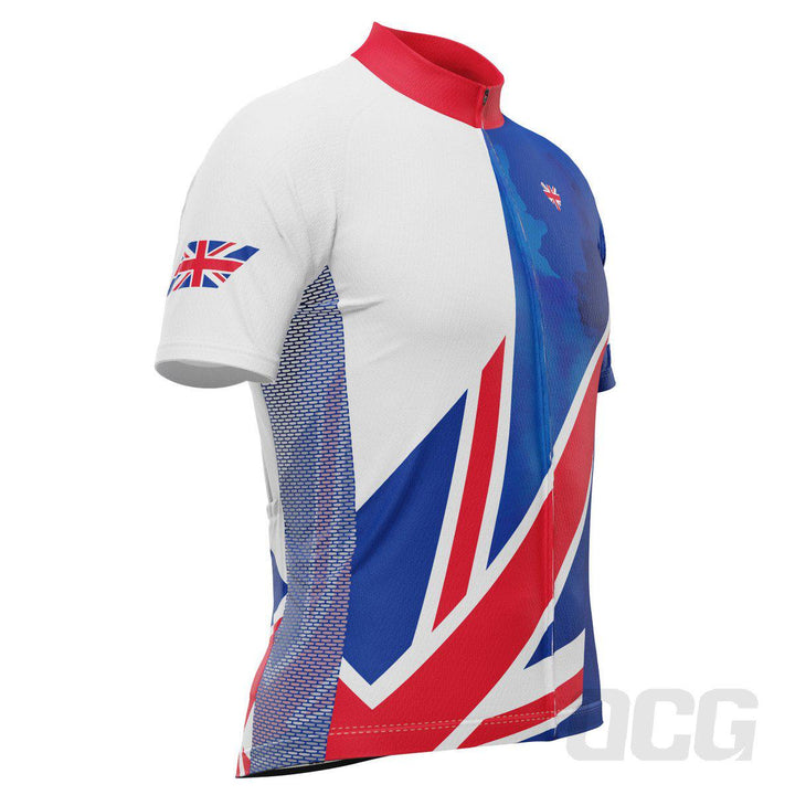 Men's UK Badge Union Jack Short Sleeve Cycling Jersey