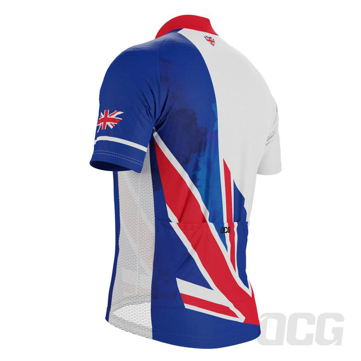 Men's UK Badge Union Jack Short Sleeve Cycling Jersey