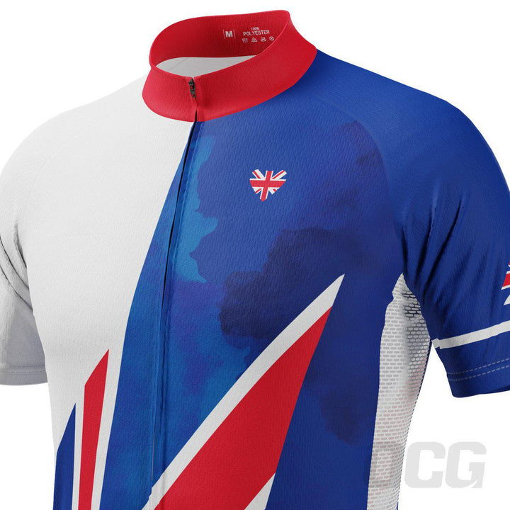 Men's UK Badge Union Jack Short Sleeve Cycling Jersey