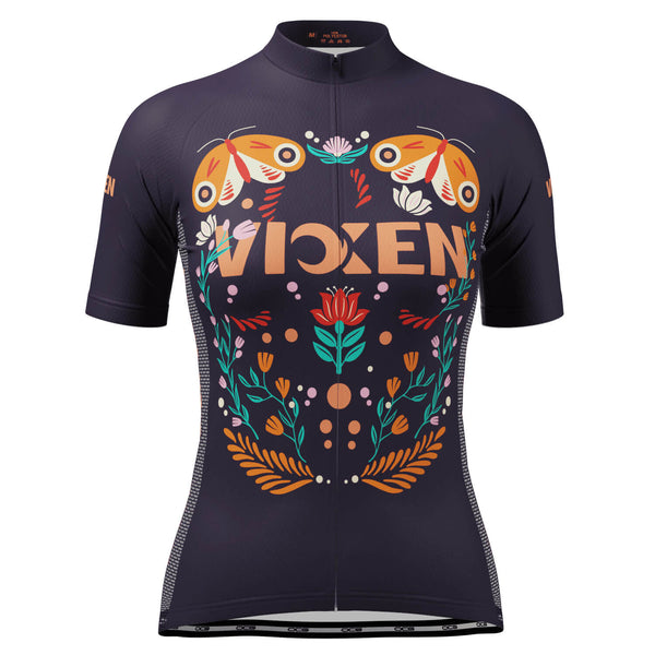 Women's Vixen Butterflies Short Sleeve Cycling Jersey