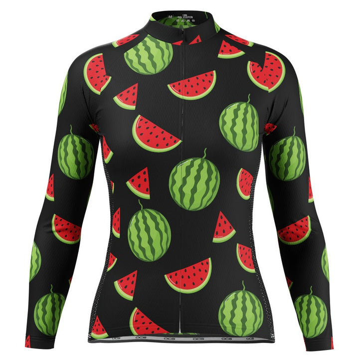 Women's Watermelon Long Sleeve Cycling Jersey