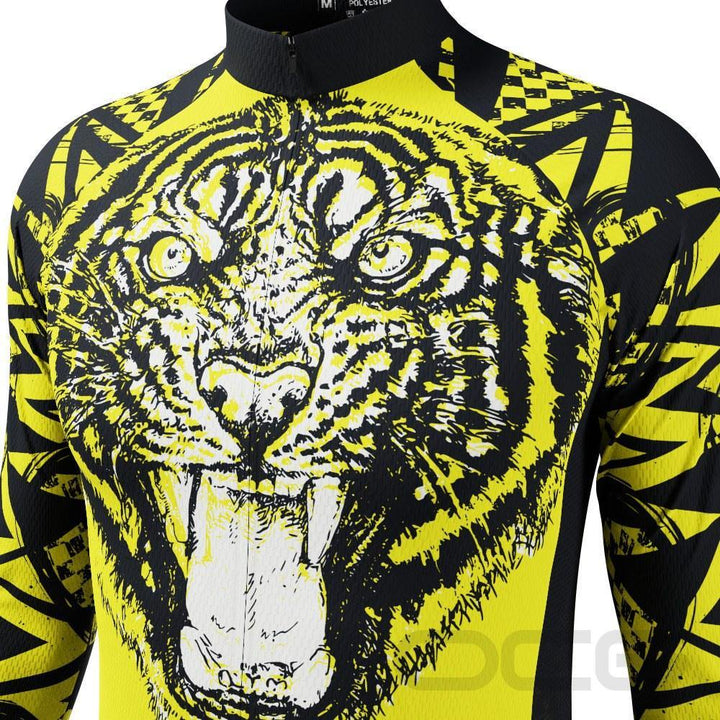 Men's Wild Tiger Long Sleeve Cycling Jersey