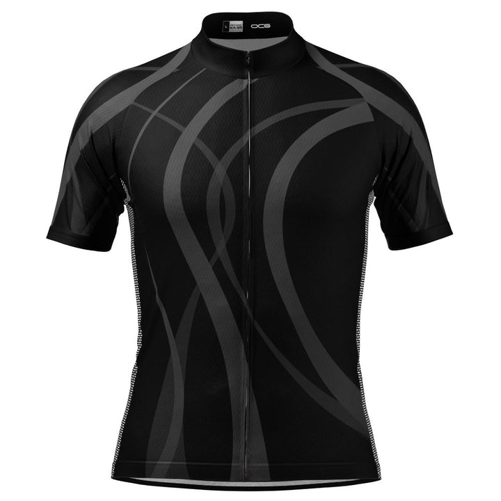 Men's Winding Road Black Cycling Jersey