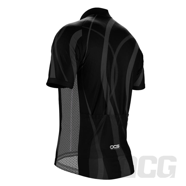 Men's Winding Road Black Cycling Jersey