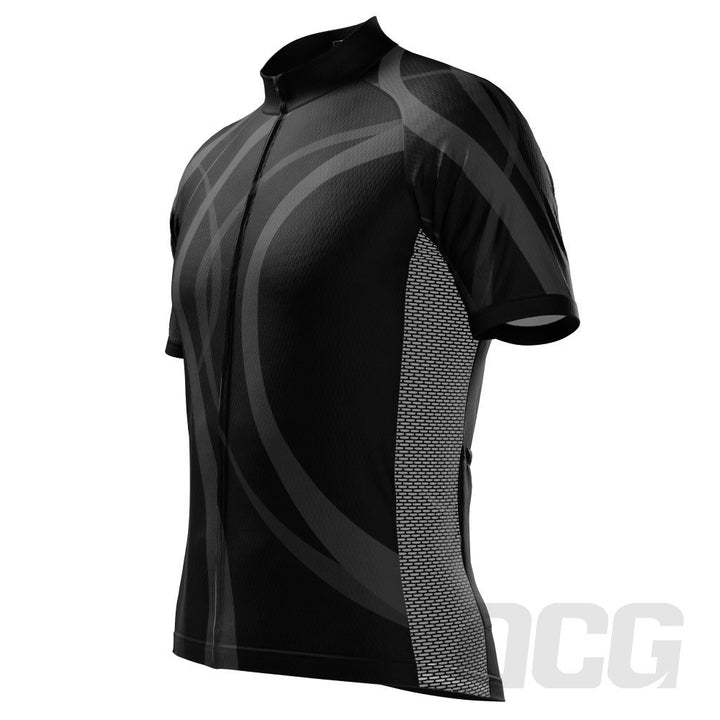 Men's Winding Road Black Cycling Jersey