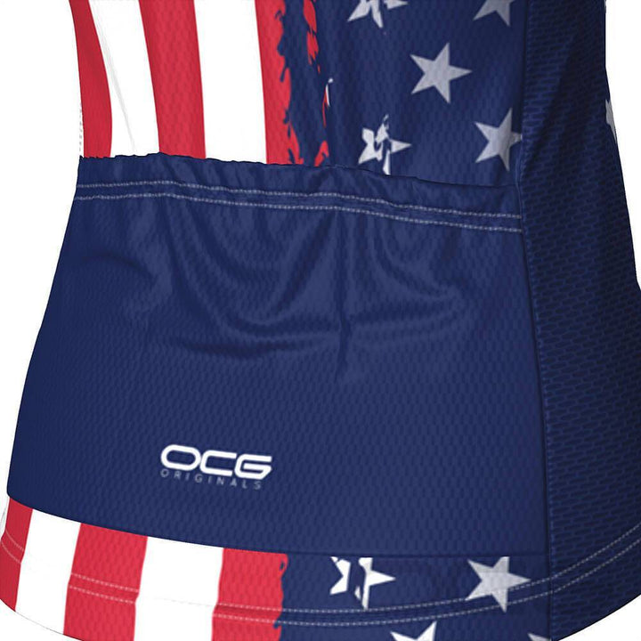 Women's Air Force American Flag Armed Forces Cycling Jersey