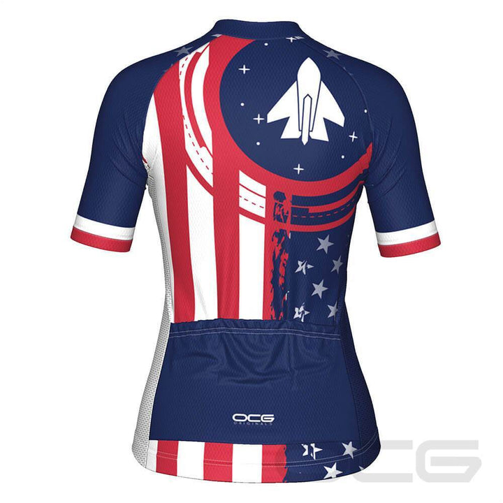 Women's Air Force American Flag Armed Forces Cycling Jersey